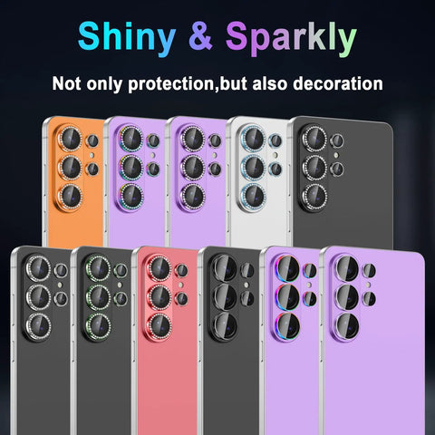 Galaxy S26 Ultra Camera Lens Protector 9H Hardened Glass With Ultra Thin Design in various shiny colorful finishes