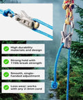 6 Pack Rope With Roller Tensioner For Quick Tarp Setup And Outdoor Tie Downs Heavy Duty Paracord Adjusters Knot Free Tool