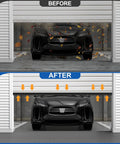 Garage Door Bottom Seal Kit 10 Foot Weather Stripping For Double Track Black Rubber Replacement Strip With T Ends, before and after sealing