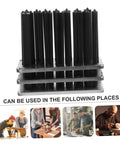 Cylindrical Punch Tool Set With Transfer Punch Kit Oxide Finish For Durability Pro Grade For Machinists And Home Projects Easy To Use DIY Friendly Portable And Rugged displayed with sample use scenarios