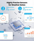 WiFi Weather Station With AI Weatherseed Forecasts Real Time Alerts Wind Speed Rain Gauge UV Index For Your Home Easy App Control Custom Threshold Alerts And All Day Weather Insights interface showing data charts and sensor information