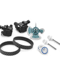 MX8 And MX8 Elite Pool Cleaner Tune Up Kit components including filters, gaskets, belts, and O rings for maintenance.