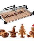 CNC Router Kit 800x400mm Three Axis Milling And Engraving System with 300W spindle crafting wooden decorations