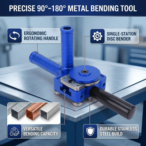 Stainless Steel Sheet Metal Roller Break Bender For DIY And Pro Shops, ergonomic handle and disc bender for precise bends