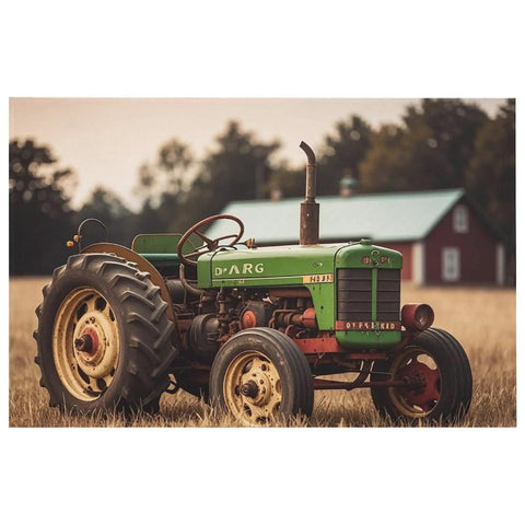 Tractor Photo Farm Area Rug Cozy Crystal Velvet Non Slip Furry Carpet For Living Room Indoor Machine Washable Rug Entryway