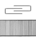 Forty Piece Zinc Plated Iron Louver Staple Kit For Standard Plantation Shutters Featuring Tough Rust Resistance And Straight Up Perfect Tilt Rod Alignment, showing a pack of zinc staples.