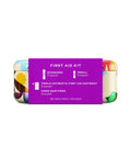 Grab Your Essentials And Keep It Solid With This Portable First Aid Kit loaded with a colorful design and essential medical supplies.