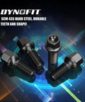 M14x1.5 Lug Bolts Set For Audi And Volkswagen OEM Rims 20 Pieces 28mm Shank 48mm Length 17mm Hex R12 Ball Seat Black Finish