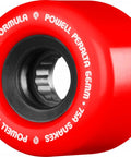 Snakes 02 66Mm Red Skateboard Wheels 75A Hardness Soft Slide Formula SSF 46Mm Wide Smooth Rolling Ride