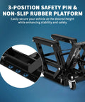 Heavy Duty 1500Lb Hydraulic Motorcycle Lift Jack For Dirt Bikes And ATVs With 4.7 to 14.57 Inch Lift Height Non Slip Platform