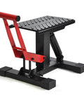 Dirt Bike Stand Lift Table With Adjustable Height For Easy Maintenance Heavy Duty Motorcycle Hoist Jack 330 LB Capacity