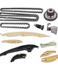 Upgrade Your Ride With This Heavy Duty Timing Chain Kit Compatible With VW Passat Jetta Golf A4 Q5 Featuring 1.8 And 2.0T Engines For Rock Solid Durability And Long Lasting Performance On The Daily Commute, engine timing chain kit with guides, tensioner, and sprockets
