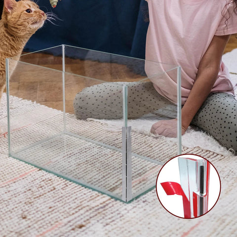 Aquarium lid with Two Piece Set Clear Acrylic Piano Hinge 300 Mm Long Continuous Hinge for Plexiglass Display