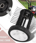 High Efficiency Dethatcher Attachment Kit For Lawn Cultivators That Quickly Removes Thatch And Weeds, No Fuss Hook Up