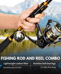 All In One Telescoping Fishing Rod And Reel Kit With Backpack For Men Grab And Go Travel Ready Carbon Fiber Rod Spinning Reel