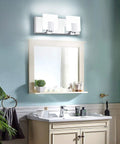 Dimmable Matte Black Bathroom Vanity Lights Over Mirror Modern LED Vanity Light 2 Light Fixtures above bathroom mirror