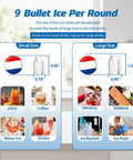 Portable Countertop Ice Maker With Self Cleaning Function Delivers 26 Lbs Per Day In 6 Minutes For Bullet Ice Cubes Quiet Operation