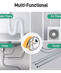 Multi-functional use of Keep Your Pipes From Freezing With Thick Foam Insulation Tape for water pipes, AC pipes, hoses, ducts.