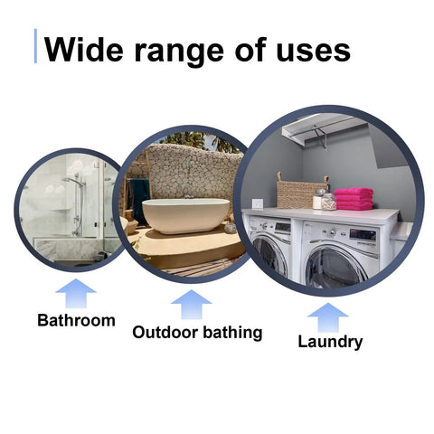 Adjustable Spring Replacement Towel Bar End Caps For Easy Swap Durable Plastic Wall Mount Ends With Spring Loaded Design Keeps Your Towel Rack Solid Clean And Ready To Go, bathroom, outdoor bathing, laundry