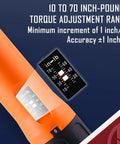 Torque Screwdriver And Driver Set For Maintenance And Bike Repair Ten To Seventy Inch Pounds Range with torque scale display