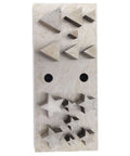 Pro Grade Jewelry Punch Die Disc Cutter Set With Assorted Shapes And Sizes showing triangular and star-shaped steel dies