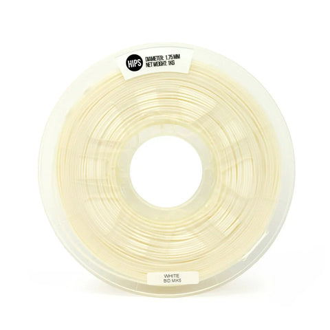 Rock Solid 1.75Mm Premium Hips 3D Printer Filament In Bright White Dead Nuts Accurate Smooth Extrusion On Professional Fdm Printers For Reliable Daily Prototyping