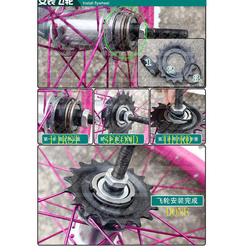 Installation guide for Coaster Brake Rear Hub For Your Bike Stainless Steel 36 Hole Wheel Hub With 110mm Wide Body And 165mm Axle 38mm Diameter Includes 18 Tooth Slice And All Accessories Ready To Roll