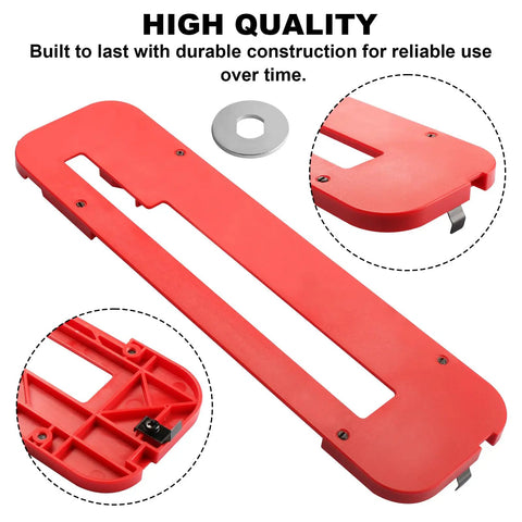Red Metal Throat Plate Dado Insert Replacement For 4100, 4100XC And 4000 Series Table Saws Stacked Dado Blade Compatibility