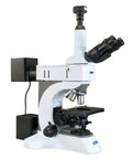 Lab Grade Metallurgical Infinity Polarizing Darkfield Microscope Kit With 10MP USB Camera, 50X To 1500X Magnification, EW10X22 And EW15X Eyepieces, Plan Infinity Achromatic Objectives, Built For Crystal Clear Microstructure Imaging, side view