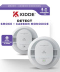 2 In 1 Smoke And Carbon Monoxide Detector With Hardwired Power And AA Battery Backup Interconnected 85 dB Alarm LED Status Lights