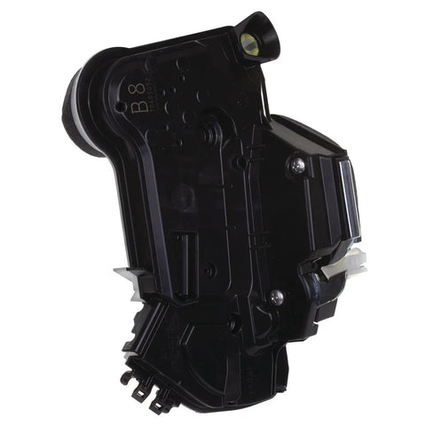 Front Left Driver Door Latch Assembly With Integrated Actuator Dead Nuts Direct Fit For Lexus IS LX NX RC RX Toyota Corolla Highlander Prius V Sienna Plus More, view showing integrated motor and black plastic material.