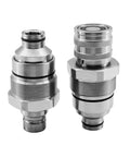 Hydraulic Male And Female Flat Face Quick Coupler Kit 7246799 7246802 AT406474 AT406475 Beefed Up For Bobcat 753 763 773 863 864