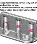 Sliding Barn Door Floor Guide With Adjustable Roller And Wall Mount System for Flush Bottom Operation, durable steel track.