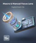 Pro Grade Thermal Imaging Camera For iOS And Android With 512x384 Resolution 35 mK NETD 8mm Macro Vision Infrared Imager close-up
