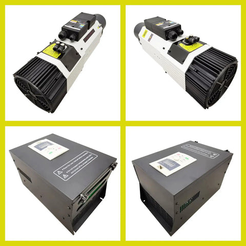 ATC Air Cooled Spindle Motor 9KW Workhorse With ISO30 Tool Holder, Automatic Tool Change, CNC Milling Spindle, VFD Inverter