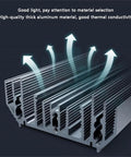 Close-up of JUDYSSY Led Flood Lights Outdoor high-quality thick aluminum material showcasing good thermal conductivity.