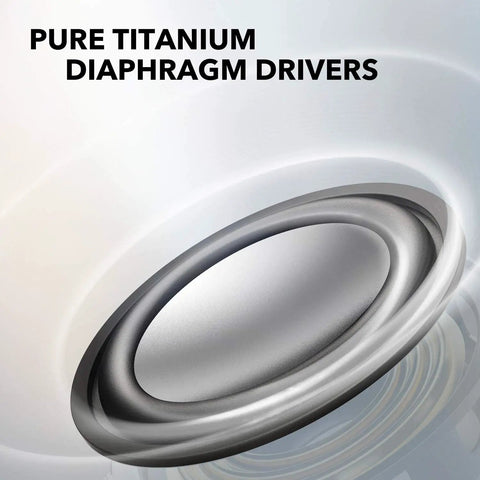 Close-up of titanium diaphragm drivers for 3 Portable Bluetooth Speaker That Delivers Dope Sound With IPX7 Waterproof Build 24 Hour Playtime