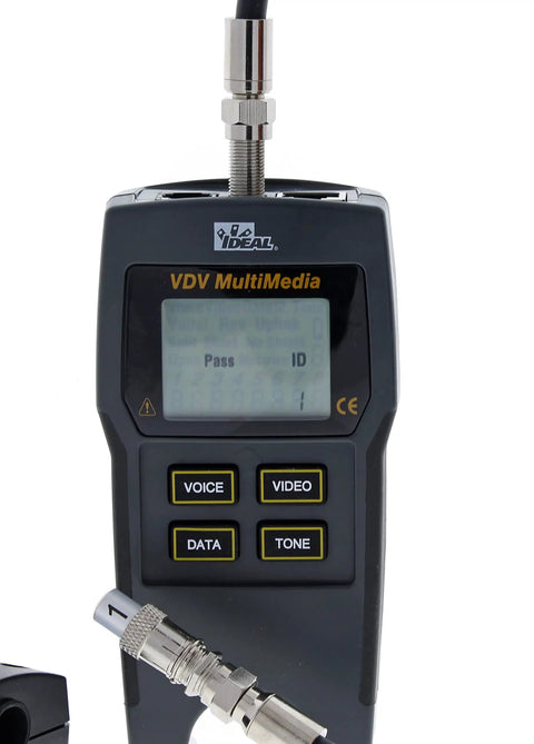 Pro Grade Multimedia Cable Tester With LCD Screen For Quick Wiremap Checks Of Low Voltage And Data Cables Verifies End To End Wiring On Twisted Pair Coax And Phone Cables Digital Design Built For Fast Accurate Results For Pros
