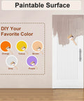 36x84 Concealed Barn Door With Soft Close Hardware Kit with paint options and partially painted reeded panel