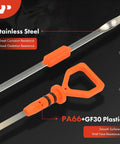 L4 2.4L Engine Oil Dipstick Stainless Steel Measuring Rod For Honda CR-V 2015-2019 showing PA66 GF30 plastic handle