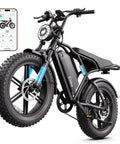 Beast Mode Fat Tire Electric Bike For Adults With 1500W Peak Motor, 20 by 4 fat tires, removable battery, LCD and app control