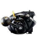 BeastMaster 9000 B Electric Fishing Reel With GigaMax Motor front view showing controls and handle