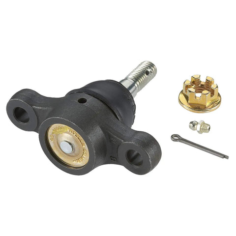 Front Lower Suspension Ball Joint For Hyundai Sonata Azera And Kia Amanti Rugged Heavy Duty Pivot Ball Joint Upgrade For Quiet Smooth Steering Precise Handling And Long Lasting Durability, black metal with cotter pin