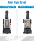 Three Piece Marine Boat Fuel Line Connector Fittings Set With 8mm Male And Female Quick Connects for Yamaha Outboard engines
