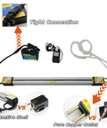 INTSUPERMAI Acrylic Plastic Bender 23.6 Inch Manual PVC Strip Heater with light box and coolant system for precise sign making.
