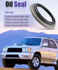 Front Wheel Hub Oil Seal Replacement For Toyota 4Runner Tacoma Tundra Sequoia With 90316 69001 Bearing Seal Kit Fits Models From 1995 To 2007 Prevents Leaks And Keeps Your Ride Rolling displayed with silver Toyota SUV and mountain backdrop