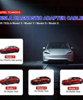 Tesla Diagnostic Cable Set for Model S Y 3 X Garage Must Have That Hits Different With Autel MaxiSYS Tablets showing all model compatibility.
