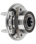 Front view of Front Wheel Bearing Hub Assembly 5 Lug With ABS 1 Piece Replacement For Allure Lacrosse Regal Malibu Impala