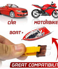 Dope Car Fuse Kit With Blade Fuses And Storage Box 800 Piece Auto Truck Fuse Assortment Set showing compatibility with car, motorbike, boat