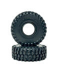 Black Label M/T 63mm by 21mm RC Tires for 1/24 Crawlers Fits Axial SCX24 RGT Element Enduro URUAV 4 Tires Pack